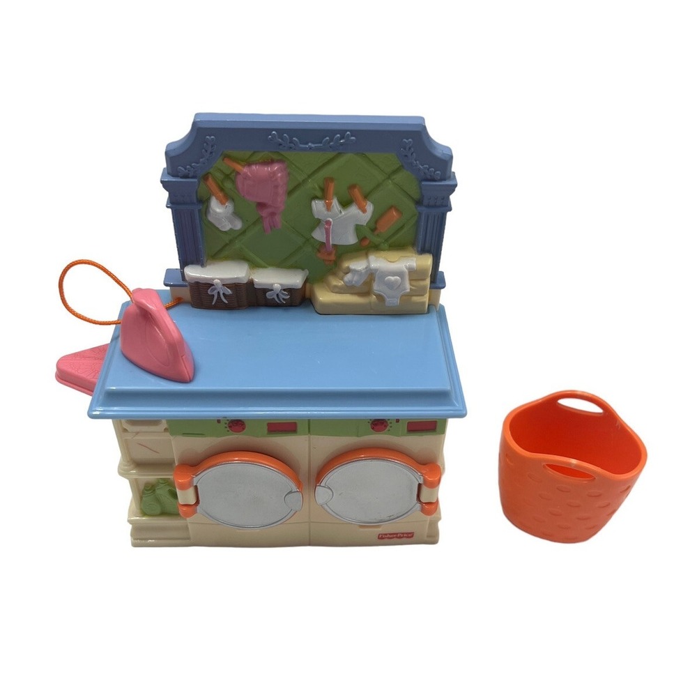 Fisher Price Doll House Furniture Loving Family 2010 Laundry Room Washer Dryer - Picture 6 of 6